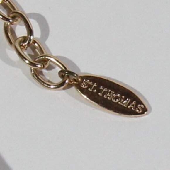 St. Thomas Gold Tone Necklace - Picture 5 of 7